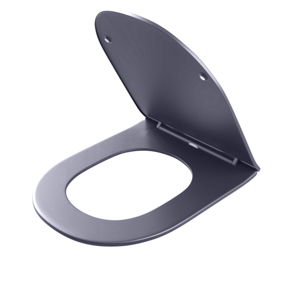 Сиденье для унитаза Grossman GR-4455GMS тонкое,серое матовое,