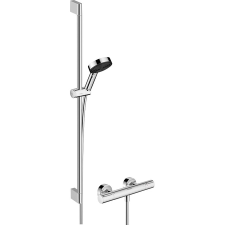 Термостат для душа с душевым гарнитуром Hansgrohe Pulsify Select S 105 3jet Relaxation EcoSmart Ecostat Element 24271000