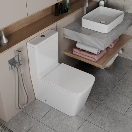 Унитаз-компакт безободковый D&K Berlin DT1437016