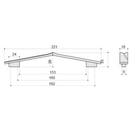 Ручка для мебели BelBagno Aurora 8.1135.192160.0270OP