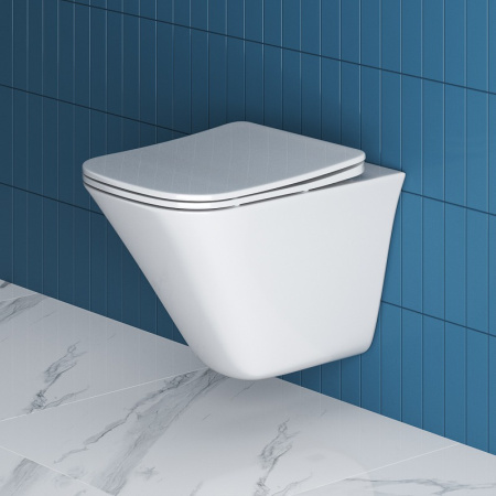 Унитаз подвесной BelBagno Marmi BB052CHR/BB132SC