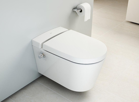 Подвесной безободковый унитаз c функцией биде Vitra Nest 5176B003-6233