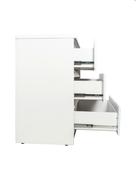 Тумба напольная с левой раковиной 130 см под стиральную машину Orange Sistema ST-70TUW+RAL белый