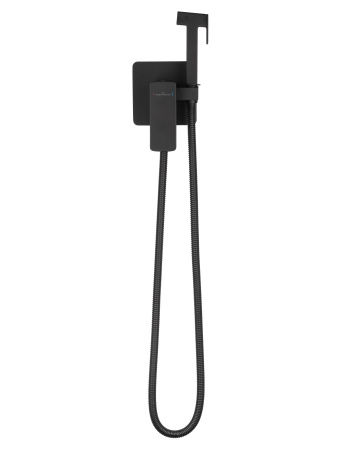 Смеситель с гигиеническим душем встраиваемый WONZON & WOGHAND EDGE, черный матовый WW-88829003-MB