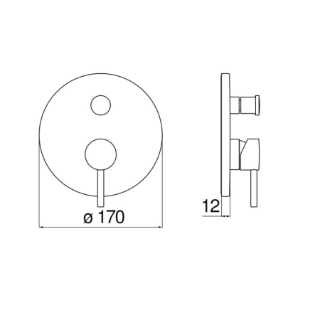 Смеситель для душа Nobili Live LV00108CR