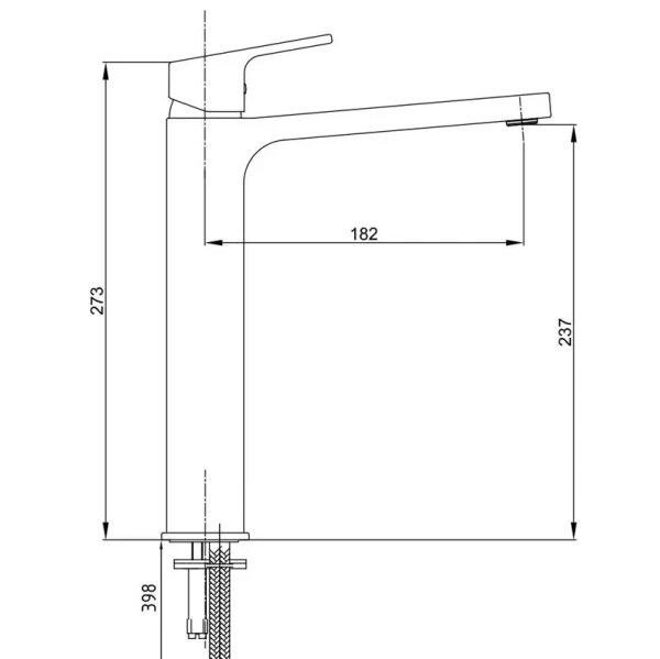 Смеситель для раковины E.C.A Tiera 104888002EX