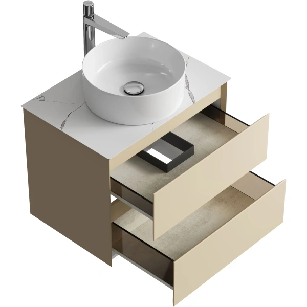 Тумба без раковины 64 см Aqwella Geometria GE01652MD морская дюна матовый