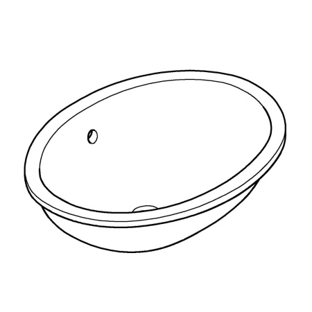 Встраиваемая раковина (56х42) Grohe Bau Ceramic 39423 000 (39423000)