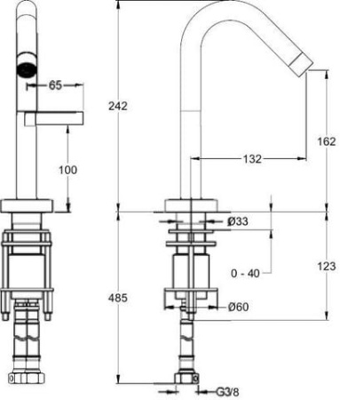 Смеситель для раковины Jacob Delafon Stillness E979-4-CP