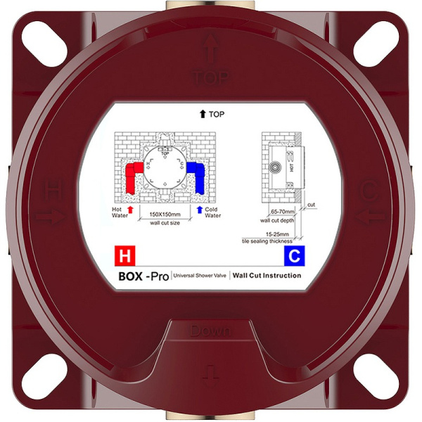 Встраиваемый термостат для ванны AQUAme AQM8802CR хром