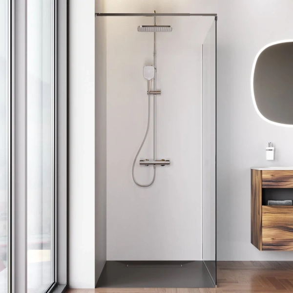 Душевая перегородка 120 см Am.Pm Func W84WI-120-F1-MTE хром