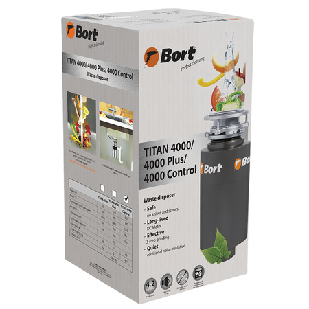 Измельчитель пищевых отходов Bort TITAN 4000 (93410242)
