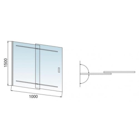 Шторка на ванну RGW SC-44 03114410-11