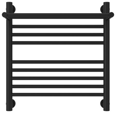 Полотенцесушитель Водяной Сунержа Богема с полкой + (50х50) Матовый Черный 31-0223-5050