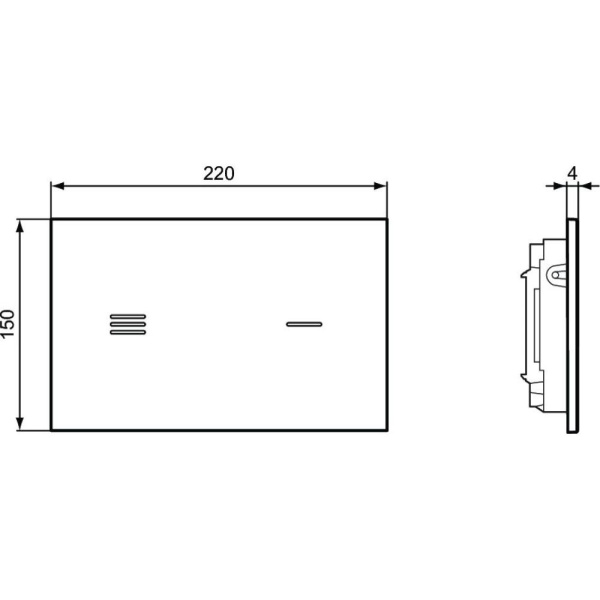 Бесконтактная панель смыва Ideal Standard SIMFO R0129RX
