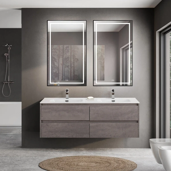 Тумба под раковину BelBagno Kraft 140 KRAFT-1400-4C-SO-2-CG Cemento Grigio