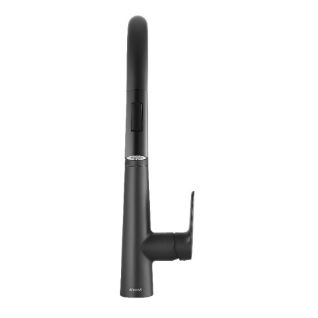 Смеситель для кухни с выдвижным изливом Arrow AG4519MB черный