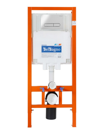 Комплект унитаза с инсталляцией BelBagno AMAND BB051CHR/BB051SC/BB002-80/BB014-SR-BIANCO