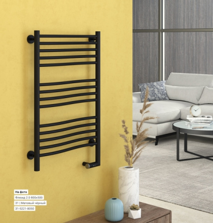 Полотенцесушитель электрический (100х50) Cунержа Флюид 2.0 31-5221-1050 правый