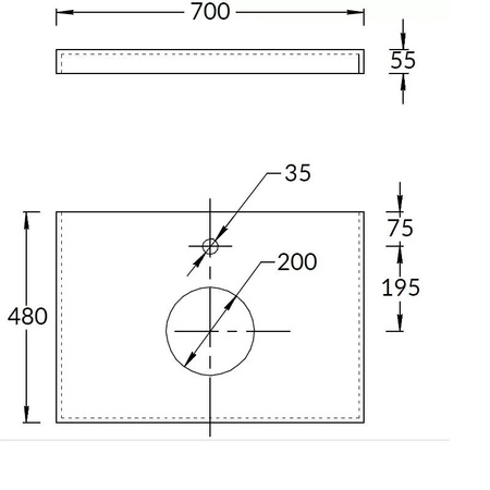 Столешница под раковину 70 Kerama Marazzi Canaletto Риальто CN70.SG560422R бежевый