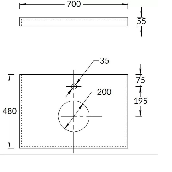 Столешница под раковину 70 Kerama Marazzi Canaletto Риальто CN70.SG560422R бежевый