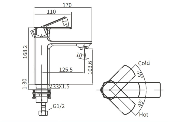 Смеситель для раковины Arrow AG4120