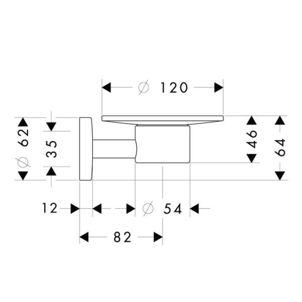 Мыльница Hansgrohe Logis 40515820 Мыльница Hansgrohe Logis 40515820
