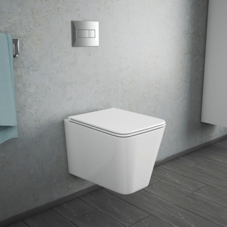 Унитаз подвесной безободковый OWL 1975 Vatter Ruta-H с сиденьем DP микролифт OWLT190401