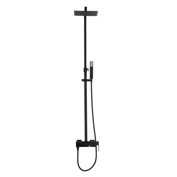 Душевая система с изливом BelBagno LUCELUC-VSCM-NERO Душевая система с изливом BelBagno LUCELUC-VSCM-NERO