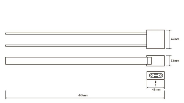 Полотенцедержатель двойной поворотный Bemeta Via 135004102 Полотенцедержатель двойной поворотный Bemeta Via 135004102