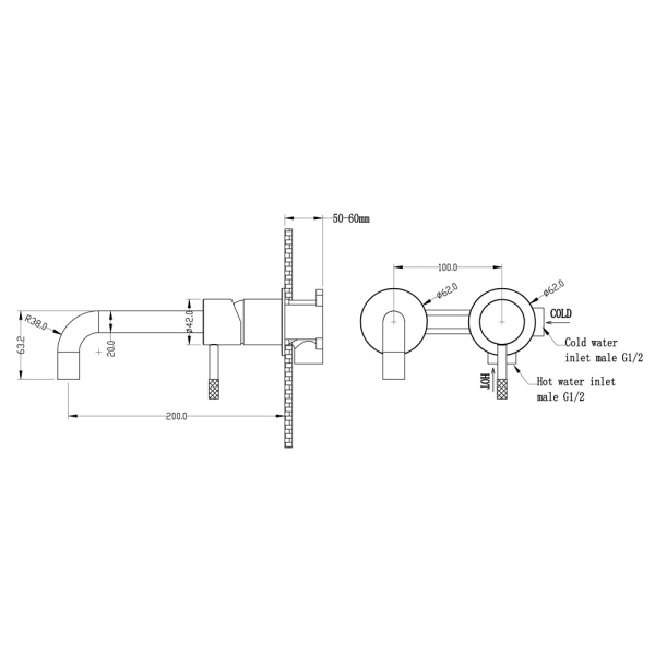 Смеситель для раковины Boheme Uno 465-MG