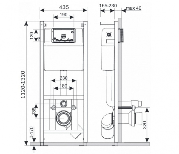 Комплект AM.PM Spirit инсталляция+кнопка глянцевый хром+унитаз+крышка I012702/I014151/C701738SC