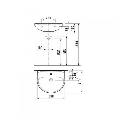 Раковина JIKA Lyra 8143810001041