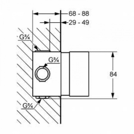 Термостат для скрытого монтажа KLUDI 35093