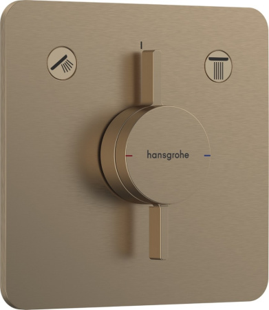 Смеситель для ванны Hansgrohe DuoTurn Q 75414140 шлифованная бронза