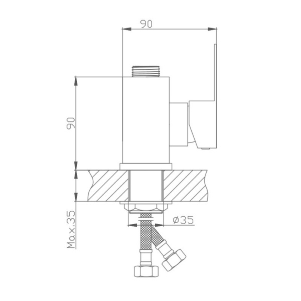 Основание смесителя для кухни Haiba HB73801
