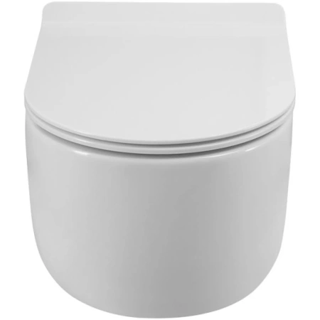 Унитаз подвесной BelBagno Soft BB084CH-TOR/SC безободковый, торнадо, с сиденьем микролифт