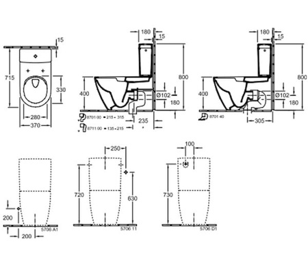 Бачок Villeroy&Boch Subway 2.0 57061101