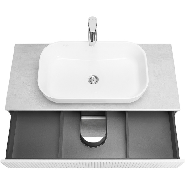 Тумба с раковиной Aquaton Марбл 100 слэйт 1A2763K4MH4C0