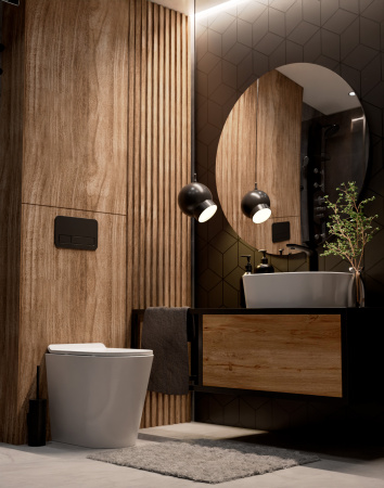 Унитаз приставной безободковый  AQUAme AQM3001