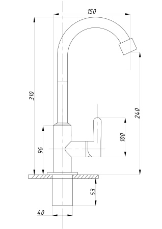 Кран для холодной воды ПСМ-Профсан PSM-906-008