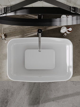 Раковина накладная (60х37,5) Orange  B07-600W белый глянец