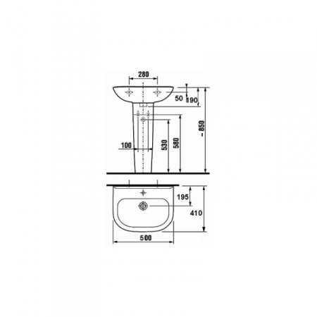 Пьедестал для раковины Roca Ria ZRU9302814