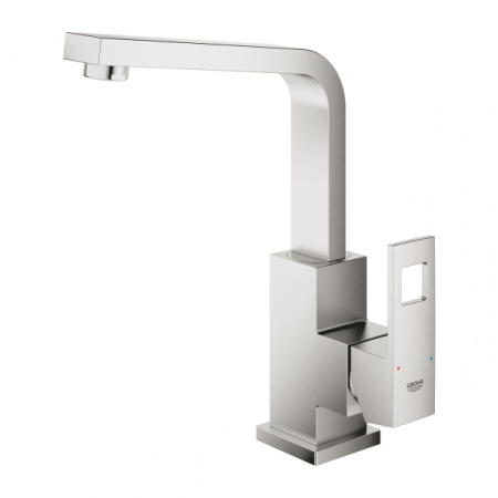 Смеситель для раковины GROHE Eurocube 23135 DC0 (23135DC0) суперсталь