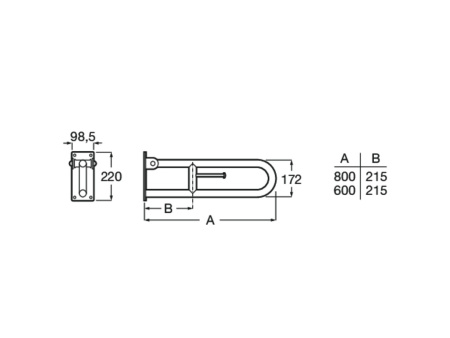 Поручень Roca Access Comfort 816934001