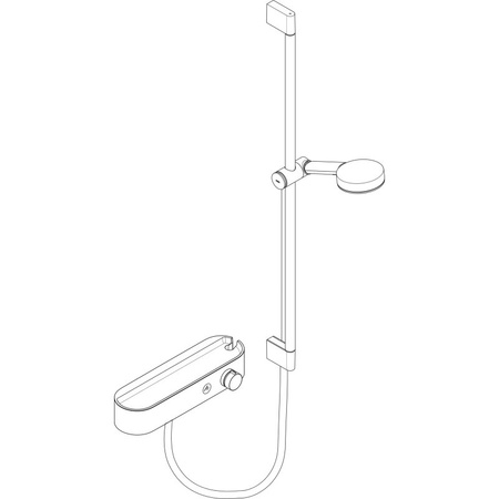 Термостат для душа с душевым гарнитуром hansgrohe ShowerTablet Select 400 Pulsify S 24270000 хром