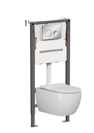 Комплект унитаза с инсталляцией Ceramicanova Balance/Play CN3001_121001CH