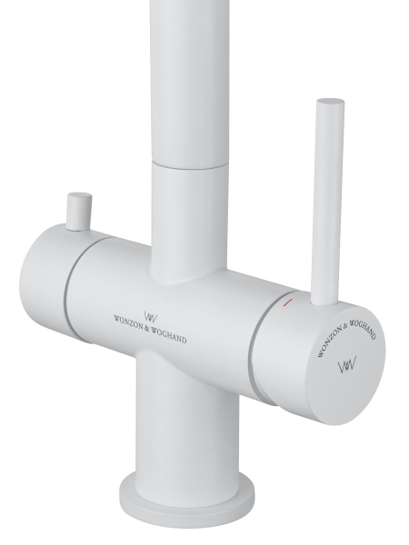 Смеситель для кухни c подключением фильтра WONZON & WOGHAND, белый матовый WW-3211-MW Смеситель для кухни c подключением фильтра WONZON & WOGHAND, белый матовый WW-3211-MW