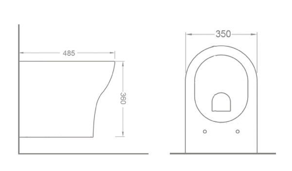 Унитаз подвесной Timo Reko TK-203