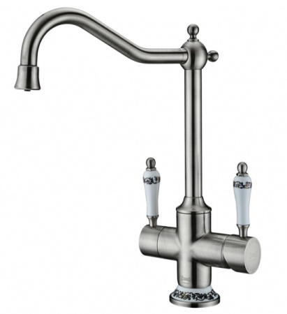 Смеситель для кухни с подключением к фильтру Zorg ZR 344 YF STEEL